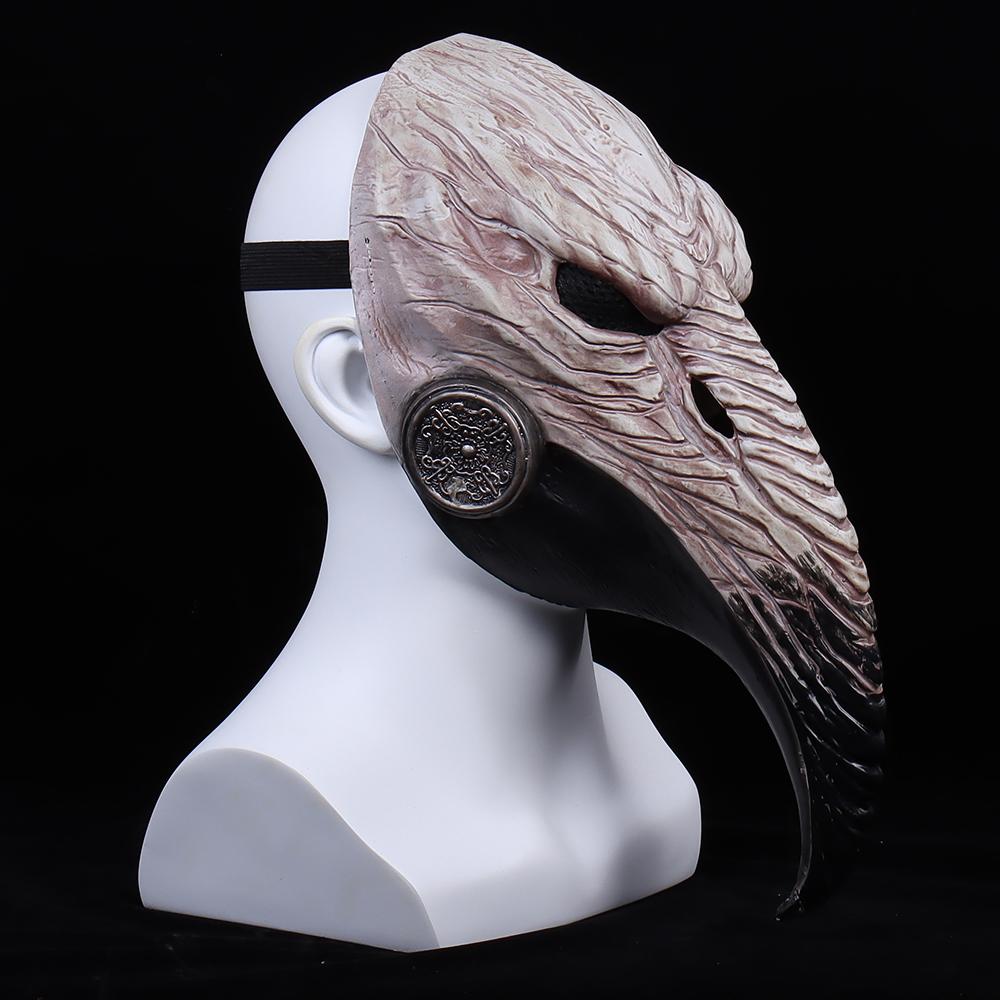 Halloween Mask Plague Doctor Anime Cosplay Masks Steampunk Costume Props Latex Mascarillas For Women Face Masques Fashion Party