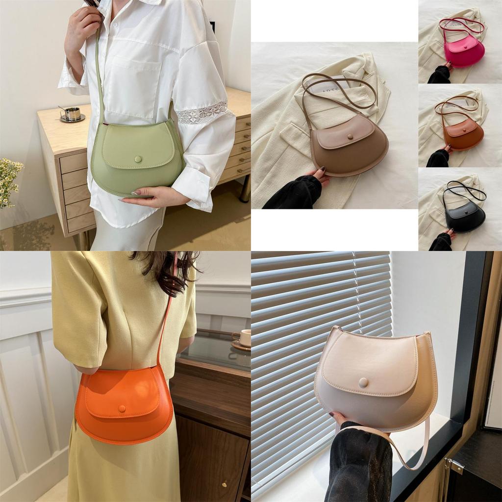 Stylish Summer New Casual Fashionable Single Shoulder Saddle Bag For Women In Multiple Colors
