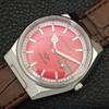 VINTAGE CITIZEN AUTOMATIC 8200 JAPAN MENS RED COLOR DIAL WATCH a702781-1 R210-a702781