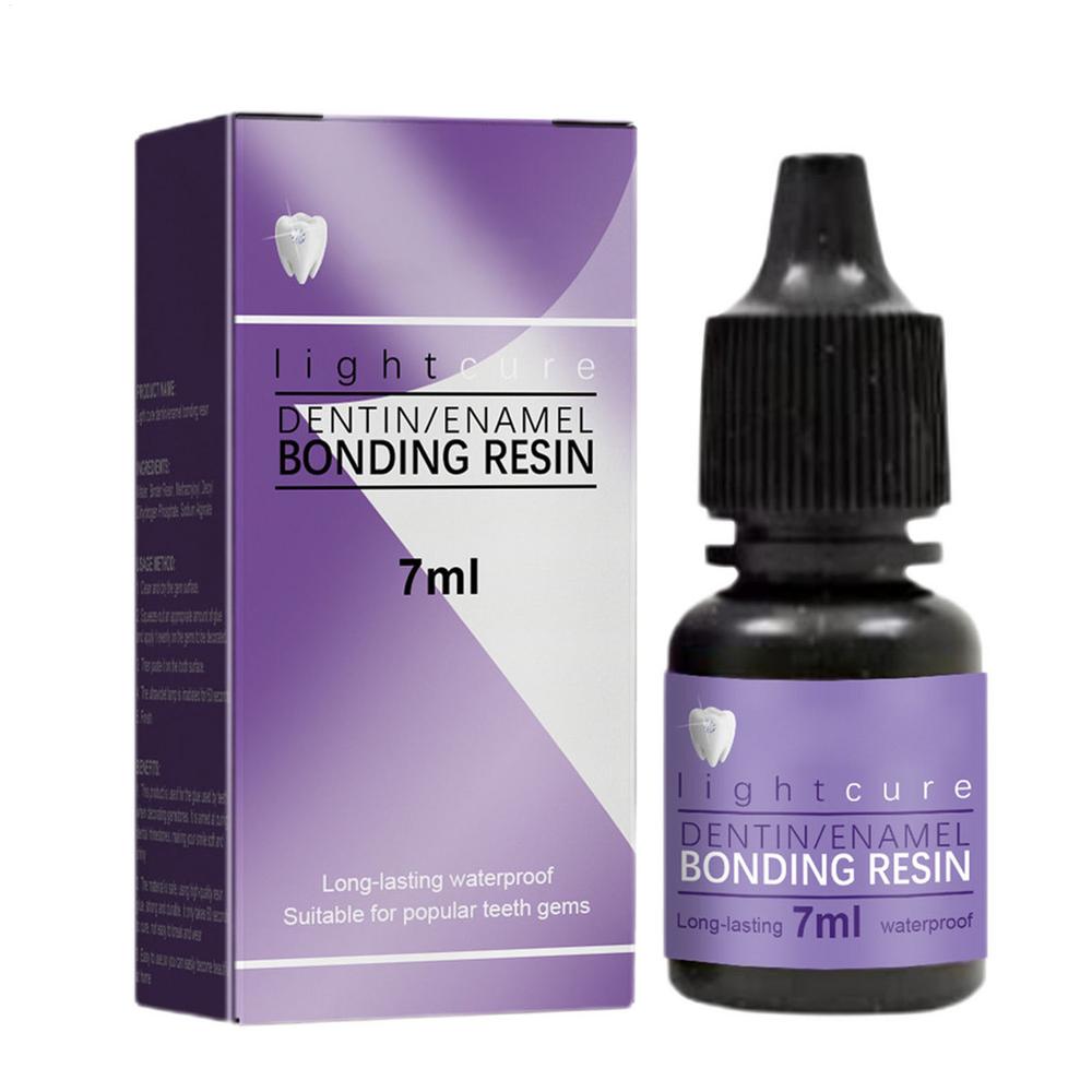 

Tooth Gems Gemstone Teeth Decoration Glue Professional DIY Tooth Gem Glue 7ml Tooth Jewelry Gems Glue for DIY Use Solidify Tooth фіолетовий