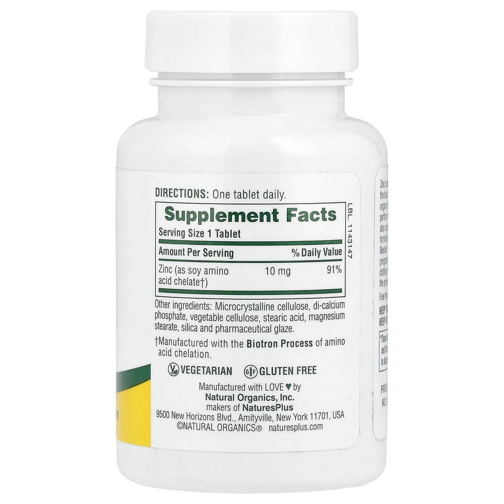 NaturesPlus Zink 10 mg 90 Tabletten