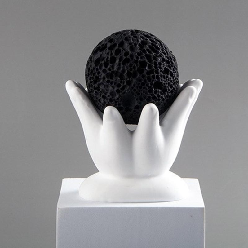 Silicone Candlestick Decoration Mould Artistic Hand Candlestick Silicone Moulds for Custom Resin Home Ornaments