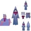Aschenputtel Cosplay Kostüm für Damen Fee-Paten-inspiriertes Outfit für Halloween und Bühnenauftritte Auf Lager)