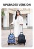 Lightweight Foldable Travel Bag with Spinner Wheels and Pull Handle for Men and Women