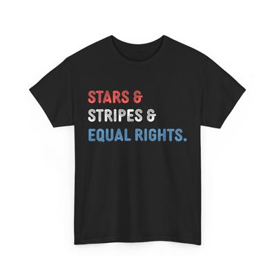 Stars Stripes and Equal Rights Damesrechten 4 juli Shirt