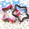 10Pcs Multicolor Pentagram Star Carabiner Buckle Aluminum Alloy Carabiner Hook Clips DIY Accessories for Keychain Buckle for Camping Hiking