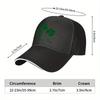 St Patricks Day Clover Baseball Cap Adjustable Polyester Casual Outdoor Visor Hat for Adults