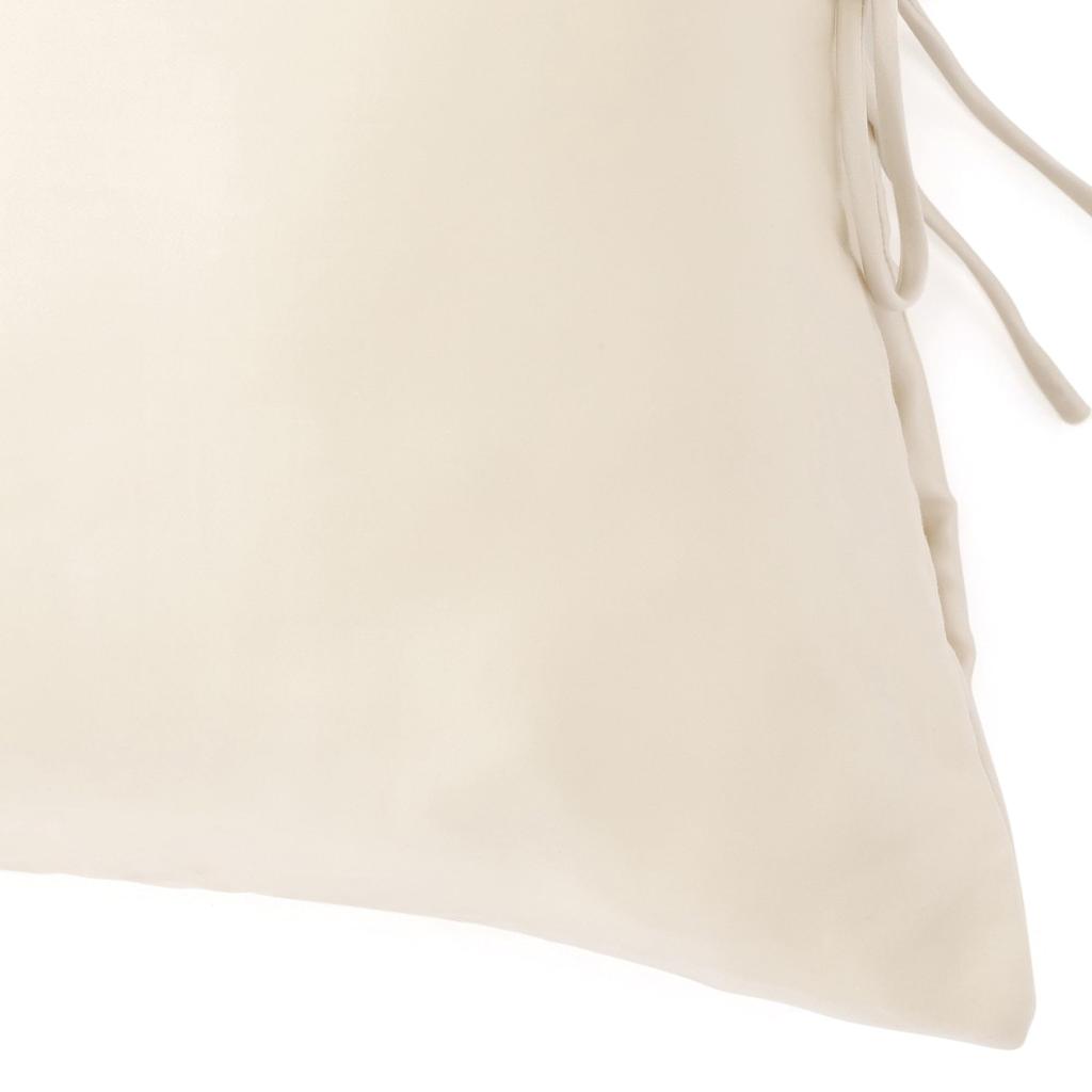 Francfranc Slim Ribbon Pillowcase, CICA-processed, 70cm X 50cm, Ivory, Ribbon Style, Rayon, Bedding