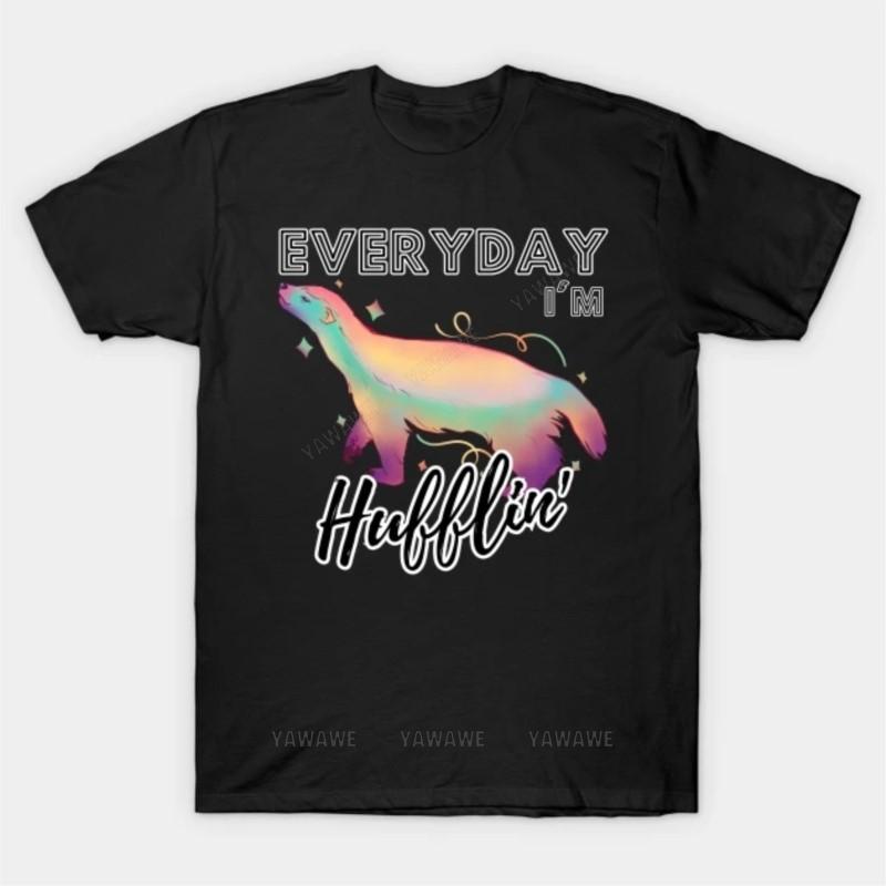 

Hot sale summer teeshirt brand tshirt for men Everyday Im Hufflin T Shirt male cotton tshirt casual unisex short sleeve tops S