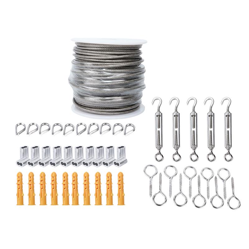 Kit de Rigging Industrial: Cabo de Aço Revestido de Aço Inoxidável para Elevação e Suspensão