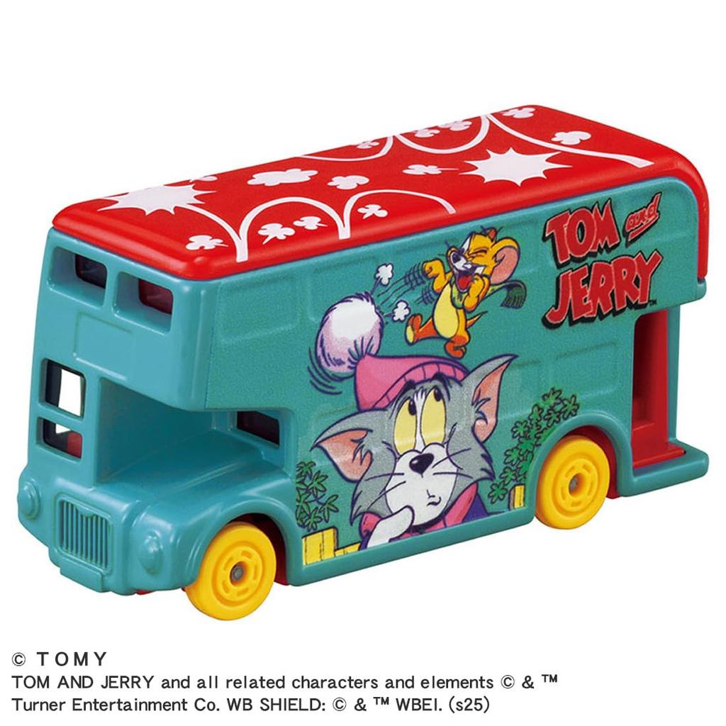 Takara Tomy Dream Tomica SP Tom and Jerry Wrapping Bus Miniature Car Toy for Ages 3 and Up (Blue)