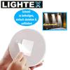 LIGHTEX LED Wall Lamp Wall Light with Motion Detector Battery Indoor Outdoor