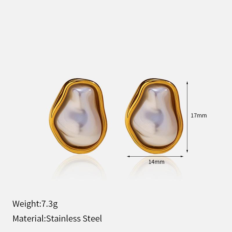 Europe United States Hot New Luxury High-End Stainless Steel Geometric Shape Earrings Multi-Style Fashion Hoop Earings
