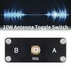 10W 1-to-2 Antenna Switch Aluminum Alloy DC-500Mhz High Frequency Switch Portable SDR Transceivers Radio Switch