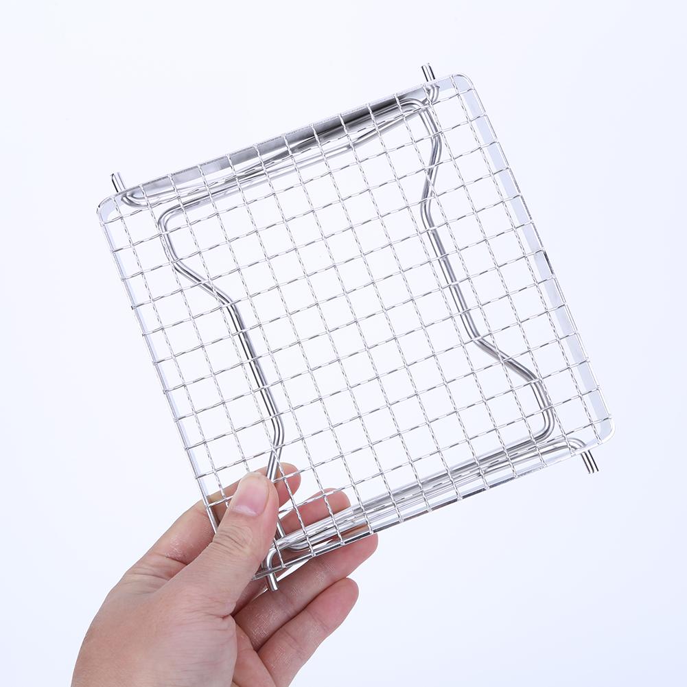 Portable Burner Stand Stainless Steel Foldable Stove Pot Rack Heat Resistance Baking Tray Bracket for Outdoor Camping Hiking