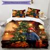 3pcs Duvet Cover Set (1*Duvet Cover + 2*Pillowcase, Without Core), Paddington Bear Print Soft All‑Season Bedding Set, Home Bedroom Decor Gift