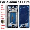 LCD Display Screen Frame Cover For Xiaomi 14T Xiaomi 14T Pro Middle Frame Housing Cover Bezel with Side Button Spare Parts