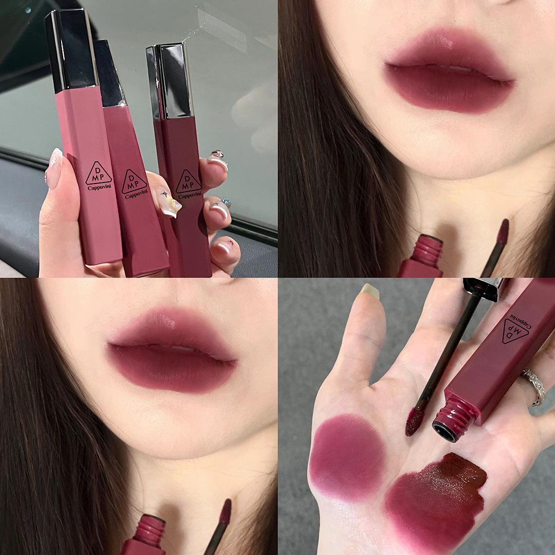 Облачный бархатный блеск для губ, матовая матовая грязь для губ, стойкая помада, отбеливающая помада, которую нелегко приклеить к чашке, женская помада