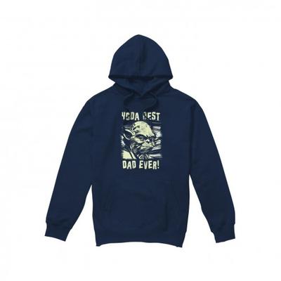 Mens Yoda Best Dad Comic Hoodie