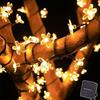 Xiaomi 5/7/12M Solar Fairy String Light Sakura Garlands Peach Flower CherryLED Lamp for Wedding Party Garden Christmas Outdoor Decor