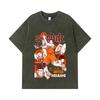 275 GSM Washed T-shirts 100% Cotton Slam Dunk V4 Mitsui Print Unisex Heavy Cotton T Shirt