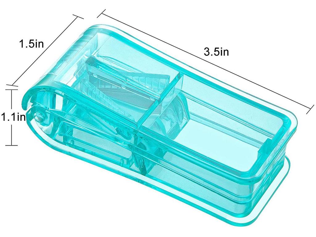 Tablettenschneider & Aufbewahrung: Reisefertiger, praktischer Zwei-in-Eins-Tablettenteiler