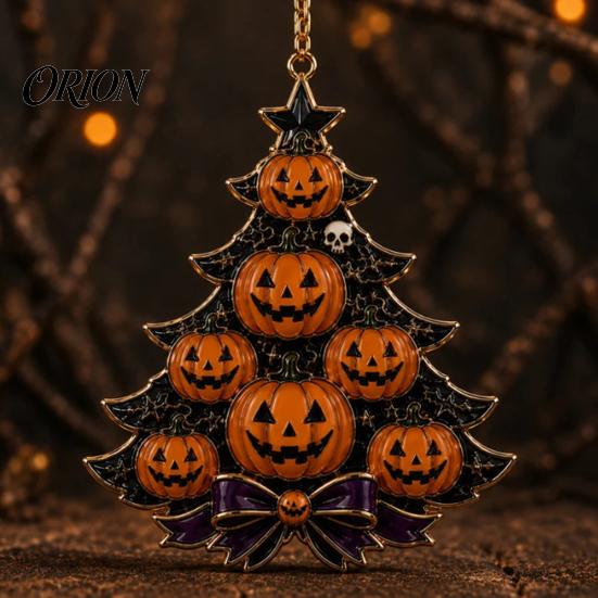 Decorative Charms for Windows Halloween Tree Acrylic Hanging Ornament, Pumpkin Ghost Skull Seasonal Indoor Outdoor Ornament Decor, Spooky Pendant