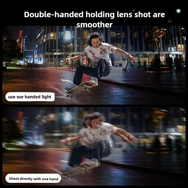 Handheld LED Ring Light USB Rechargeable Adjustable Brightness LED Lightsfor Phone Photography Live Streaming Makeup Fill Lamp