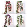 2 Pcs Rose Garlands Artificial Rose Vines Faux Flower Garlands
