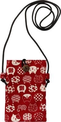 Made In Japan Phone Cat 17 X Lightweight Smartphone Shoulder Crossbody Red [Keisuke] Smartphone/Mobile Pochette, Design, Approx. 11.5cm, Bag, Bag,
