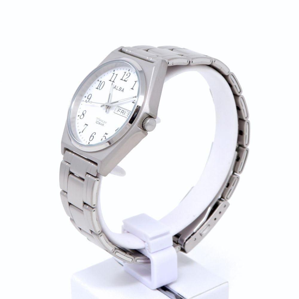 Hodinky Seiko Alba Hodinky Quartz Titán Vystužené Vodotesné pre Každodenný Život Analógové SEIKO ALBA Pánske (10 ATM) (titán (AEFJ410))
