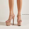 Fashion 2025 New Fetish High Heels Women Sandals Pole Dancing Sexy Platform Buckle Strap Pumps Shoes Summer Sandalias Mujer 17cm