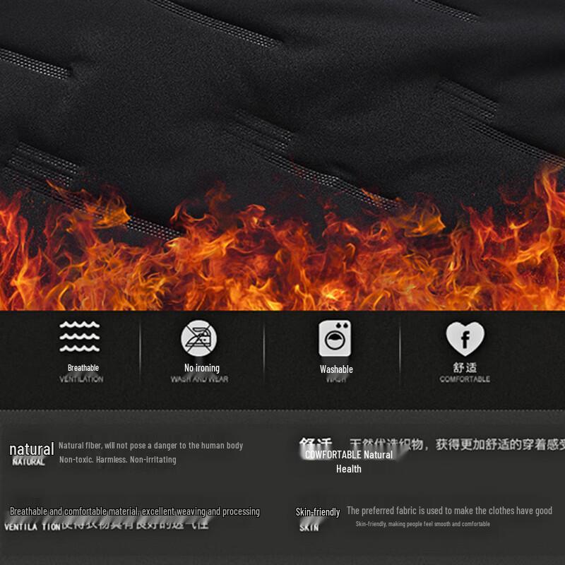 JEANSWEST Men's Thick Winter Hooded Padded Jacket