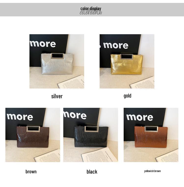 2025 Ladies Crocodile Pattern Crossbody Chain Evening Handbag: High-Quality European & American Fashion