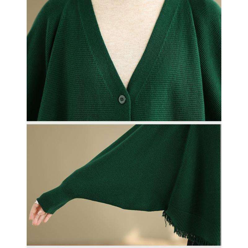 DIMANAF 2025 Women Plus Size Sweaters Cardigan Autumn Winter Solid Knitting Loose Bat Sleeve Tops Shirts