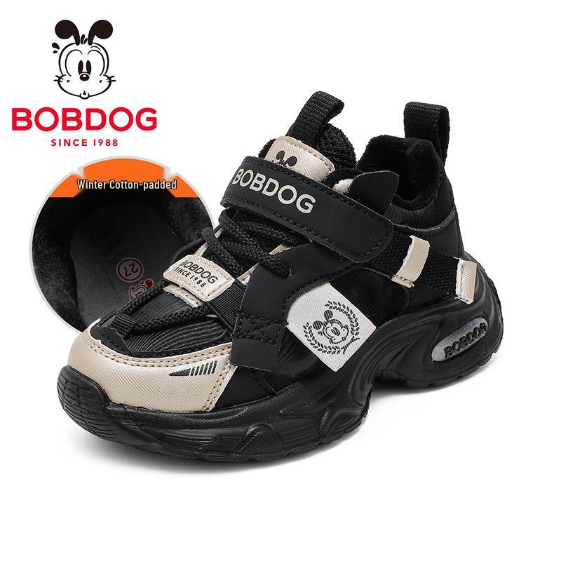 

Babudou Girls Fleece-Lined Winter Sports Shoes 2025: Thick Dad-Style Double Cotton Children s Shoes Size 38