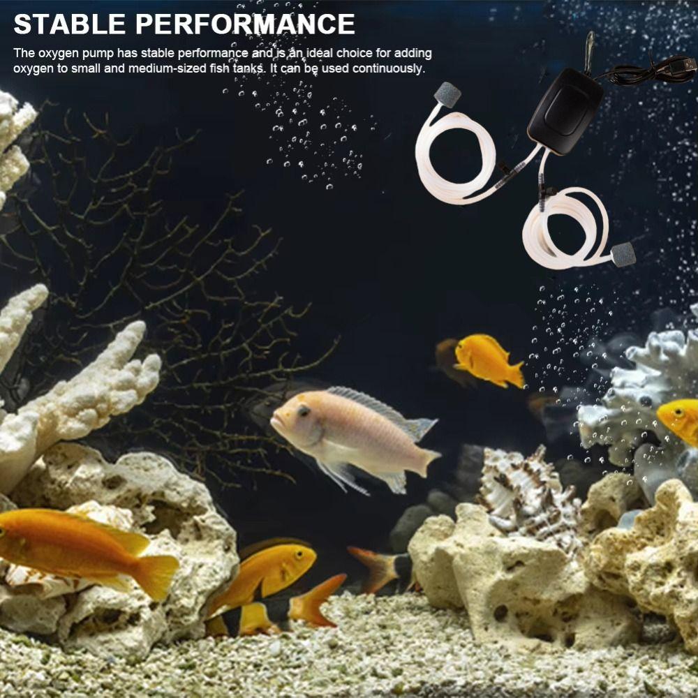 Mini-Aquarium-Sauerstoffpumpe Effizienter USB-Sauerstoffgeber Tragbarer Aquarium-Belüfter Fischzucht
