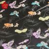Tecido de Colete Jacquard Borboleta Preto de Alta Qualidade para Mulheres - Material Decorativo Tingido com Fio Estilo Chinês