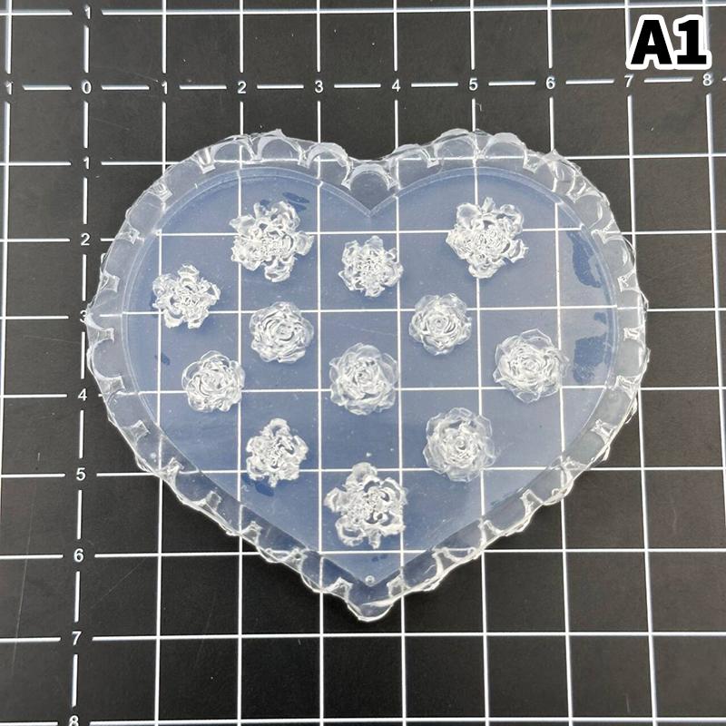 3D Silicone Nail Art Carving Templates Flowers Leaves Butterfly Design Manicure Tools for Nail Art Decor Gifts