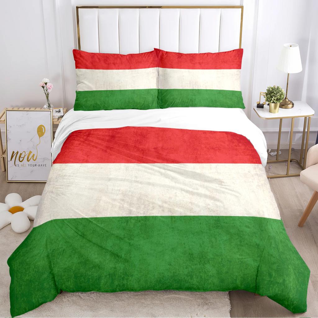 US UK National Flag Digital Polyest Duvet Cover Bedding Sets Soft Quilt Cover and Pillowcases for Teens Single/Double/Queen/King