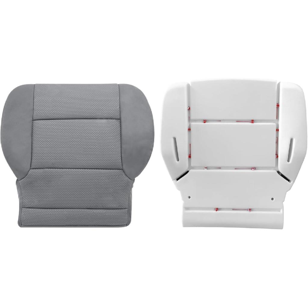 Driver or Passenger Side Bottom Cloth Seat Cover H2R or 4D7 Gray Fit for Chevy Silverado Suburban 1500 2014-2018 GMC Sierra Yukon 2500 3500 2015-2019