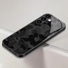 Black camouflage tempered glass phone case suitable for Samsung Galaxy S26 S25 S24 S23 S22 S20FE/Ultra/Plus anti drop back cover