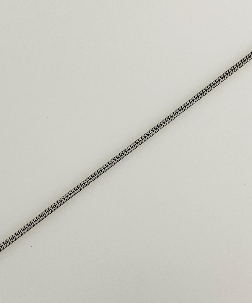 Sexto [Necklace][Surgical Steel] 0.8 Dc Chain Necklace Vintage Silver
