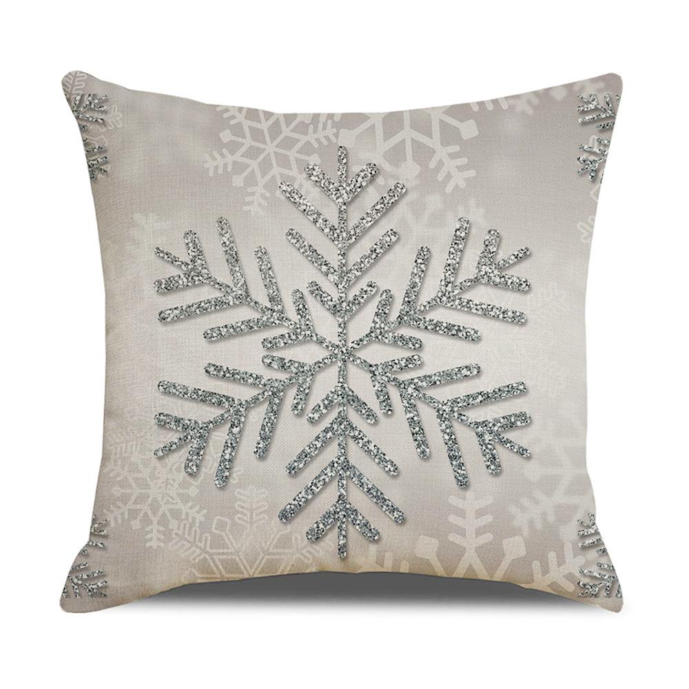 Home Christmas Decorative Pillowcase Bedroom Living Room Sofa Cushion Cover Santa Claus Elk Dwarf Printed