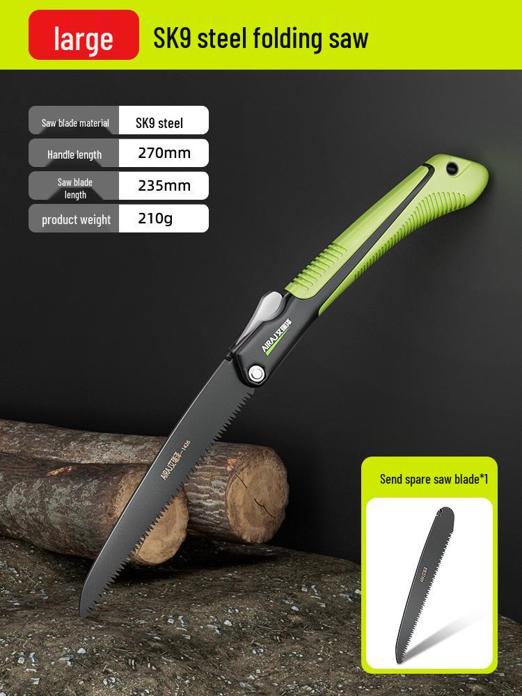 Compact Handheld Woodworking Saw - Folding Manual Tool for Tree and Wood Cutting