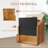 Wood Suggestion Box Wall-mounted Mail Ballot Box Vintage Donation Box with Slot and Lock Chalkboard Collection Box for School