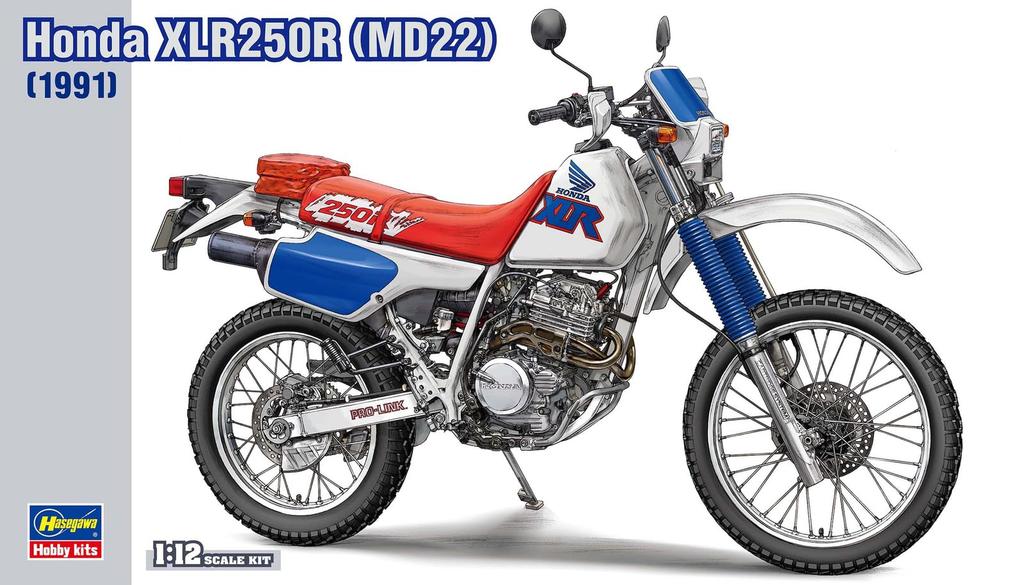 Hasegawa Honda XLR250R 1991 Plastic Model Kit BK18 1/12 (MD22) (Motorcycle)