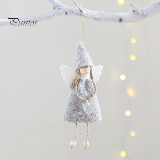 Reusable Xmas Tree Accessories Christmas Angel Doll Decoration, Plush Fairy Girl Pendant, Hanging Nursery Room Decor Ornament for Winter Holiday Party