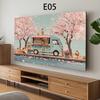 Universal Television LCD TV Hood Dust Cover Home Living Room Decor Printed TV Protector Case For 47/50/55/58/65/70/75//85 Inch