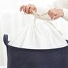 Large Fabric Foldable Laundry Basket with Drawstring, Waterproof & Moisture-Proof for Clothes and Quilts
